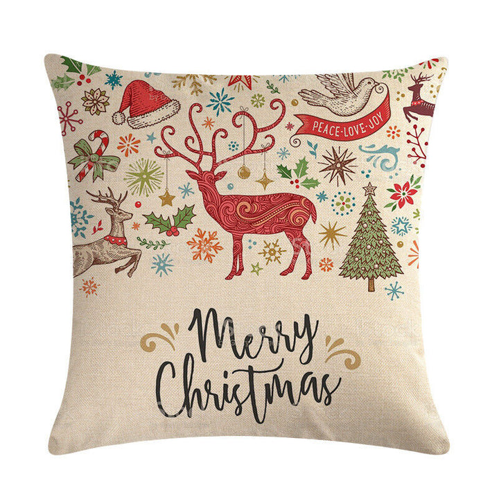 18" Cojines Merry Xmas Sofa Pute Deksel Tilbehør Hjem Sofa Dekor Putehylse Skanto