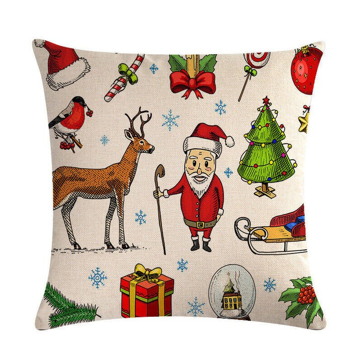 18" Cojines Merry Xmas Sofa Pute Deksel Tilbehør Hjem Sofa Dekor Putehylse Skanto