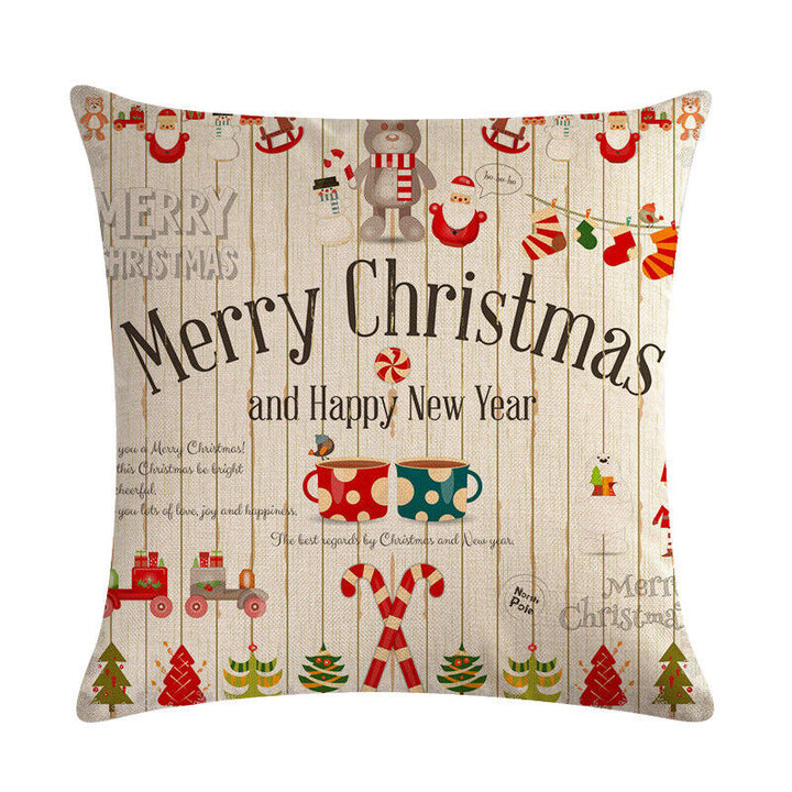 18" Cojines Merry Xmas Sofa Pute Deksel Tilbehør Hjem Sofa Dekor Putehylse Skanto