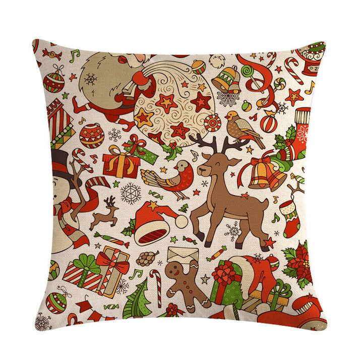 18" Cojines Merry Xmas Sofa Pute Deksel Tilbehør Hjem Sofa Dekor Putehylse Skanto