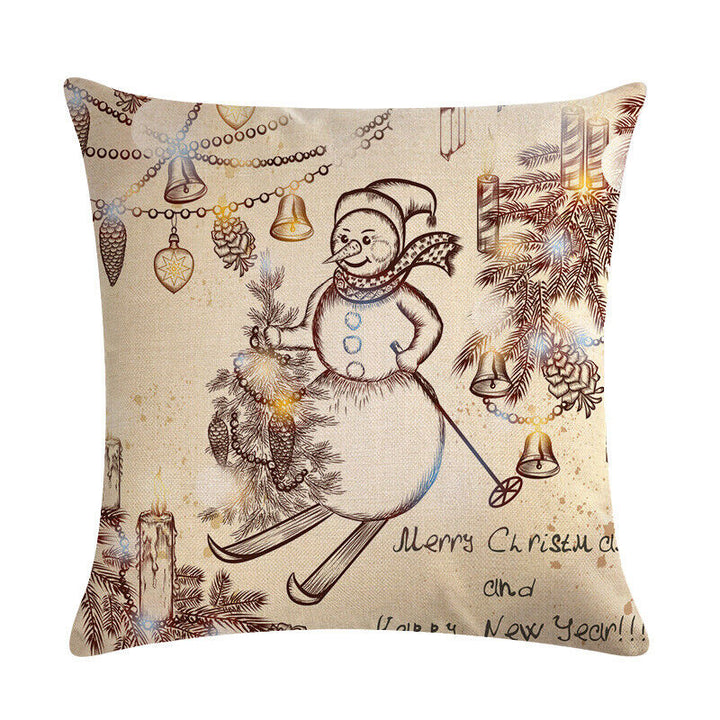 18" Cojines Merry Xmas Sofa Pute Deksel Tilbehør Hjem Sofa Dekor Putehylse Skanto