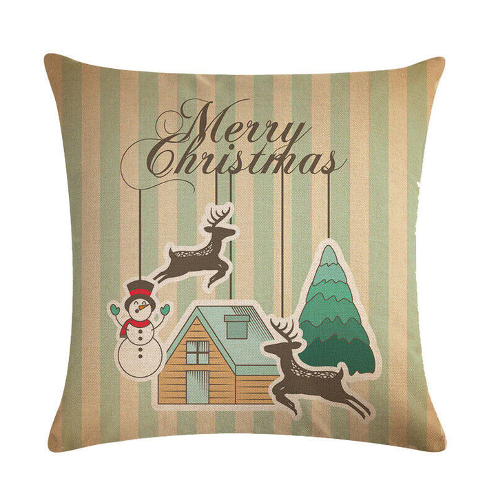 18" Cojines Merry Xmas Sofa Pute Deksel Tilbehør Hjem Sofa Dekor Putehylse Skanto