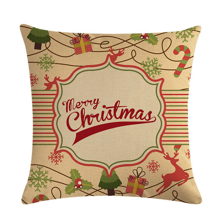 18" Cojines Merry Xmas Sofa Pute Deksel Tilbehør Hjem Sofa Dekor Putehylse Skanto