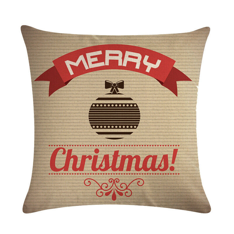 18" Cojines Merry Xmas Sofa Pute Deksel Tilbehør Hjem Sofa Dekor Putehylse Skanto