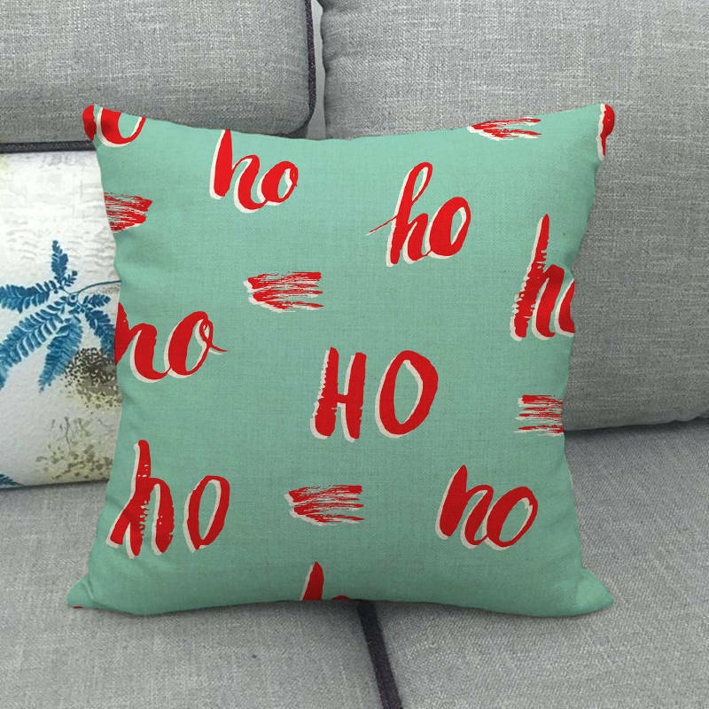 18" Cojines Merry Xmas Sofa Pute Deksel Tilbehør Hjem Sofa Dekor Putehylse Skanto