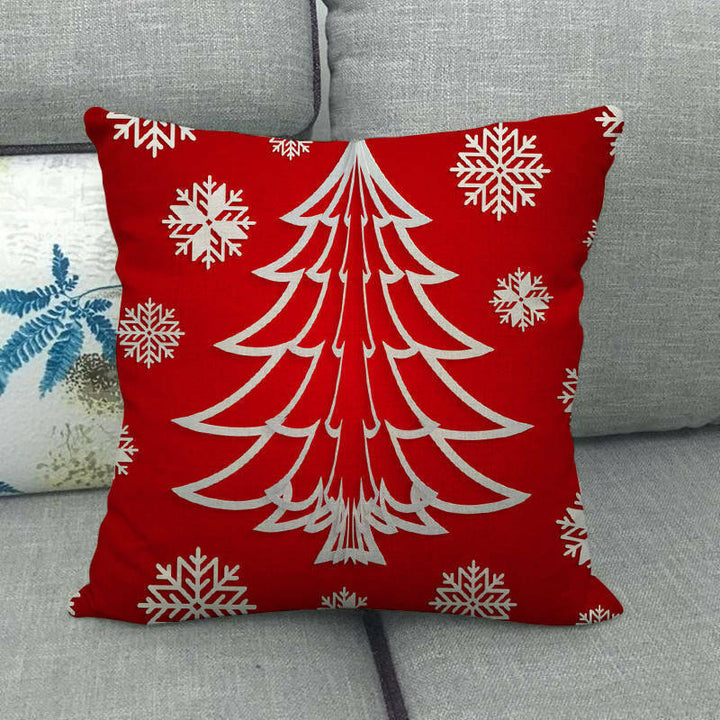 18" Cojines Merry Xmas Sofa Pute Deksel Tilbehør Hjem Sofa Dekor Putehylse Skanto