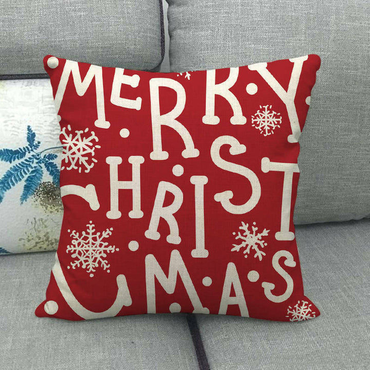 18" Cojines Merry Xmas Sofa Pute Deksel Tilbehør Hjem Sofa Dekor Putehylse Skanto