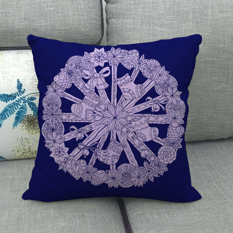 18" Cojines Merry Xmas Sofa Pute Deksel Tilbehør Hjem Sofa Dekor Putehylse Skanto