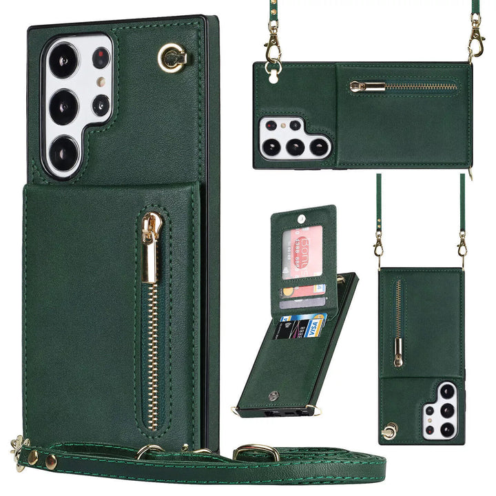 Skanto | 3i1 Telefonveske med kort- og myntlomme crossbody veske