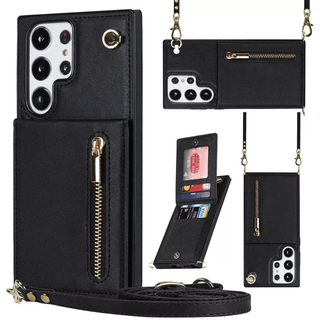 Skanto | 3i1 Telefonveske med kort- og myntlomme crossbody veske