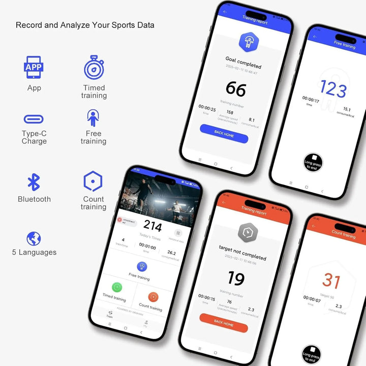 Skanto | Smart Hoppetau – Trådløs Fitness med Sanntidsovervåking