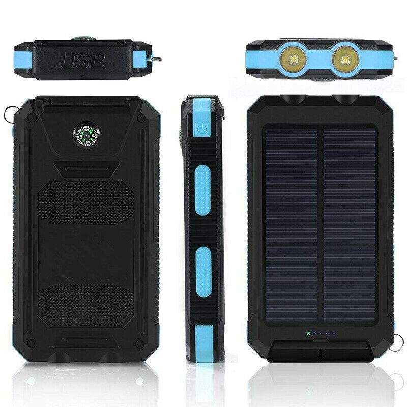 Skanto | Solenergi Power Bank Vanntett USB Lader Lommelykt