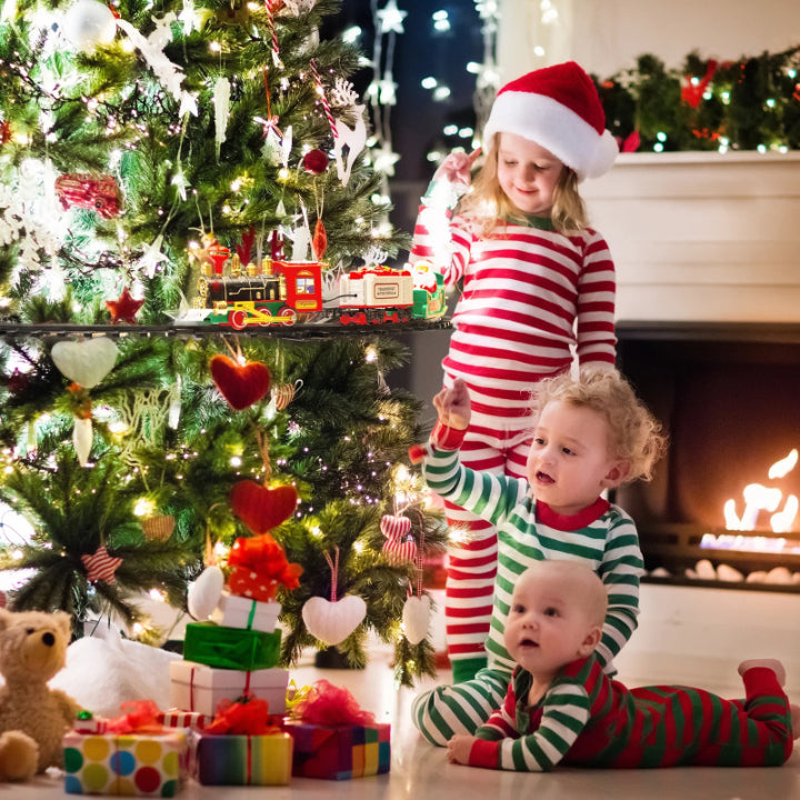Skanto | KerstExpress Tre Tog – Ridetog med Lys, Lyd og Treholder