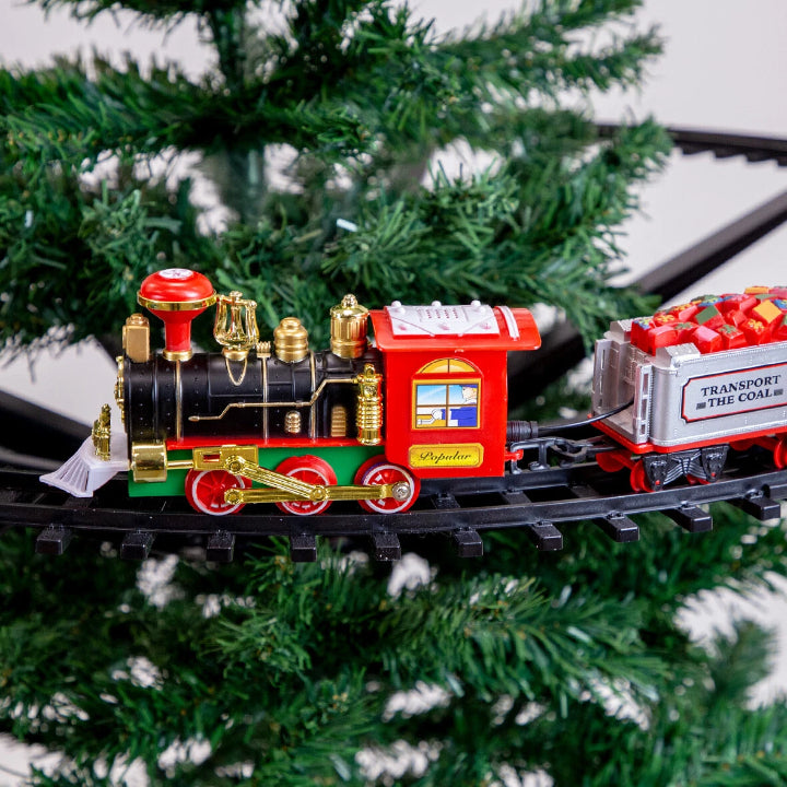 Skanto | KerstExpress Tre Tog – Ridetog med Lys, Lyd og Treholder