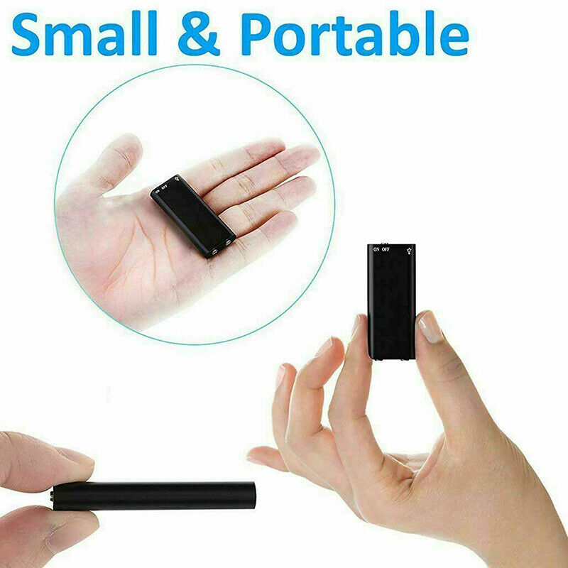 Skanto | Mini Taleopptaker – Mini Lydopptaker – Mini Opptaksenhet – Mindre Skjult Lydopptaker