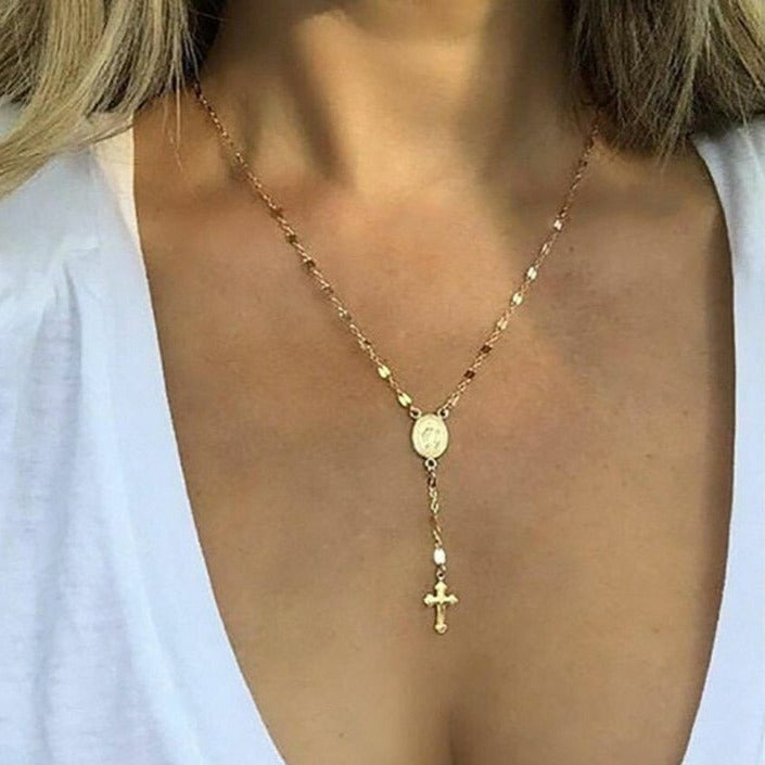 Skanto | Spirituell Rosary Halskjede – Stilfull Tro Smykke for Enhver Anledning