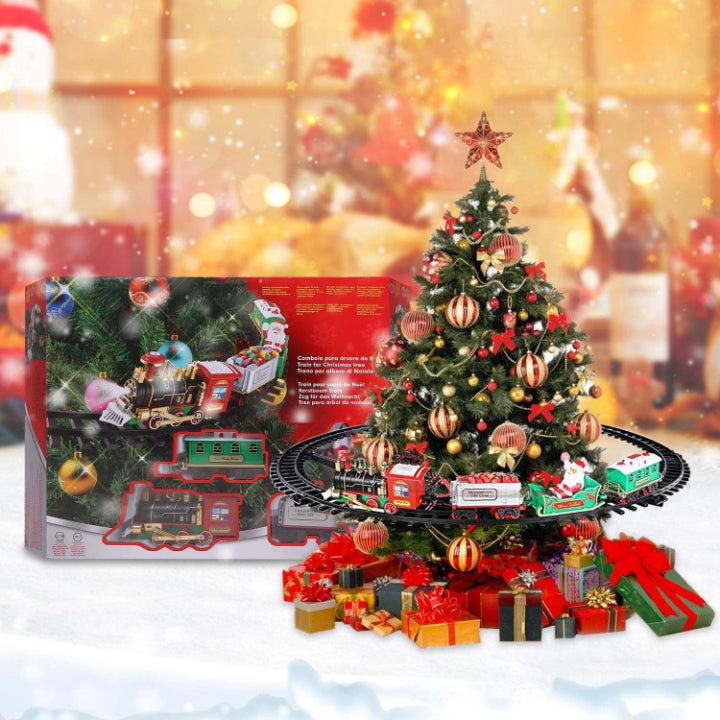 Skanto | KerstExpress Tre Tog – Ridetog med Lys, Lyd og Treholder