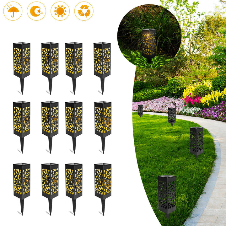 12X Solar Lights LED Sti Lys Hage Belysning | Skanto