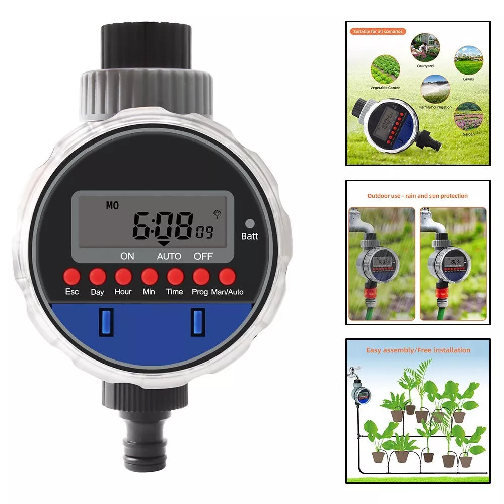 Skanto | Digital vanning klokke med LCD skjerm – Automatisk hagevanning for planter