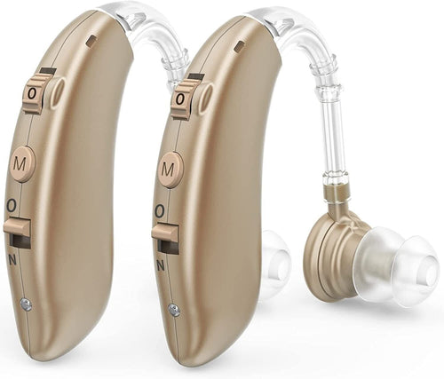 Wiederaufladbare digitale In-Ear-Hörgeräte med Geräuschunterdrückung