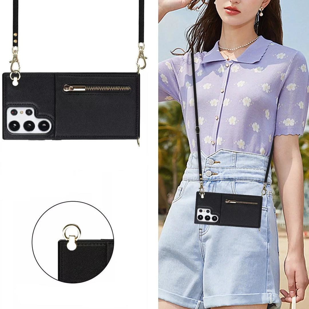 Skanto | 3i1 Telefonveske med kort- og myntlomme crossbody veske