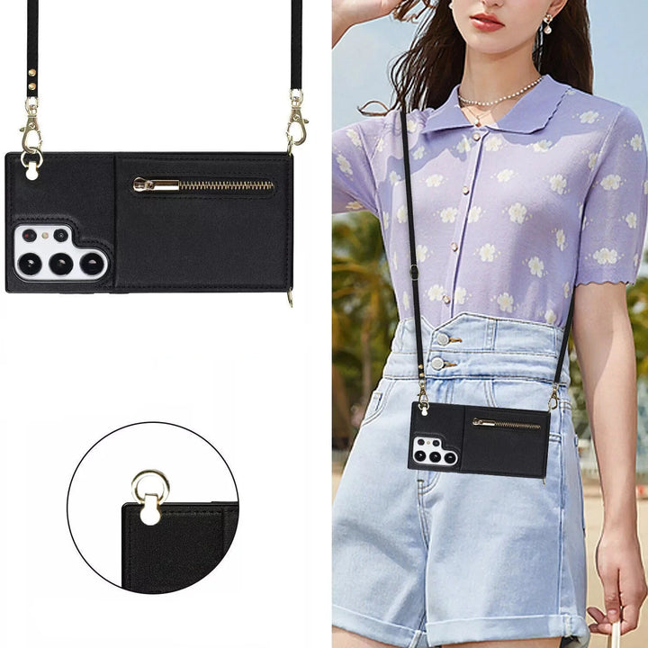 Skanto | 3i1 Telefonveske med kort- og myntlomme crossbody veske