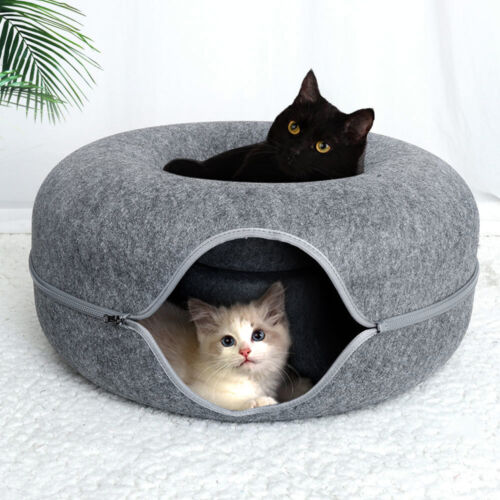 Purrfect Den - Luksus Katte Tunnel med Soveplass Skanto