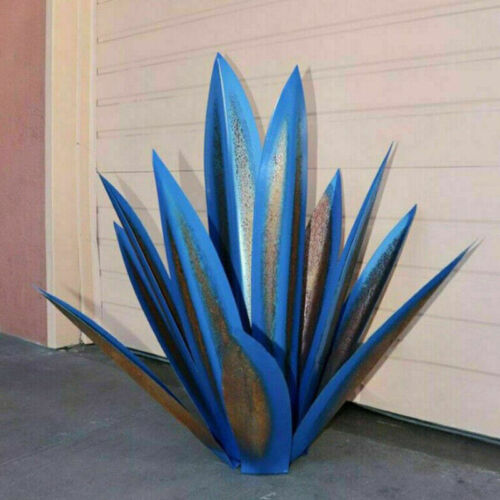 Skanto | Eternal Agave – Håndlaget rustfritt metall hageskulptur for innendørs og utendørs dekor