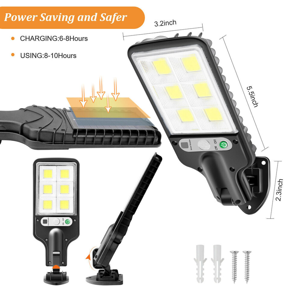 Premium solcel-drevet LED gate lampe | Skanto