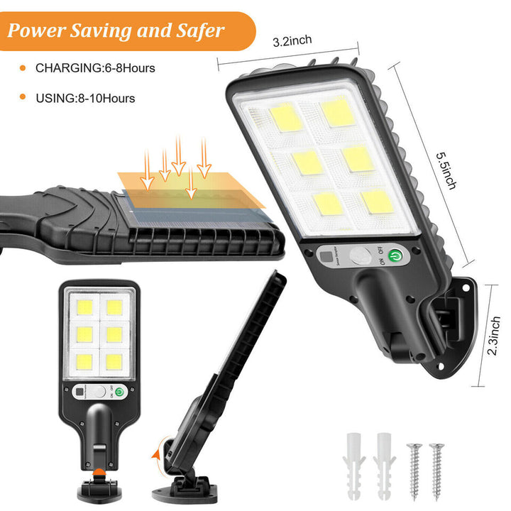Premium solcel-drevet LED gate lampe | Skanto