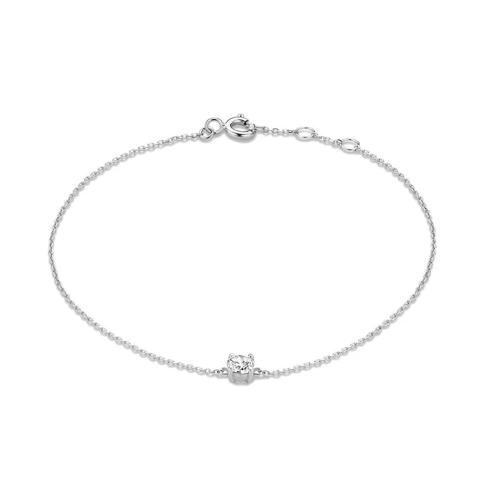 Skanto | S925 Delikat Enkel Diamant Armbånd