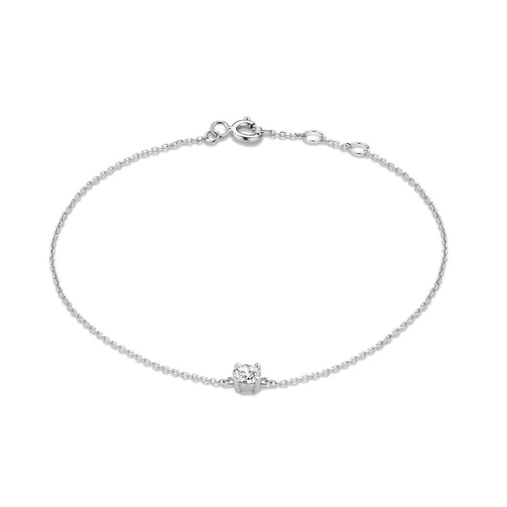 Skanto | S925 Delikat Enkel Diamant Armbånd