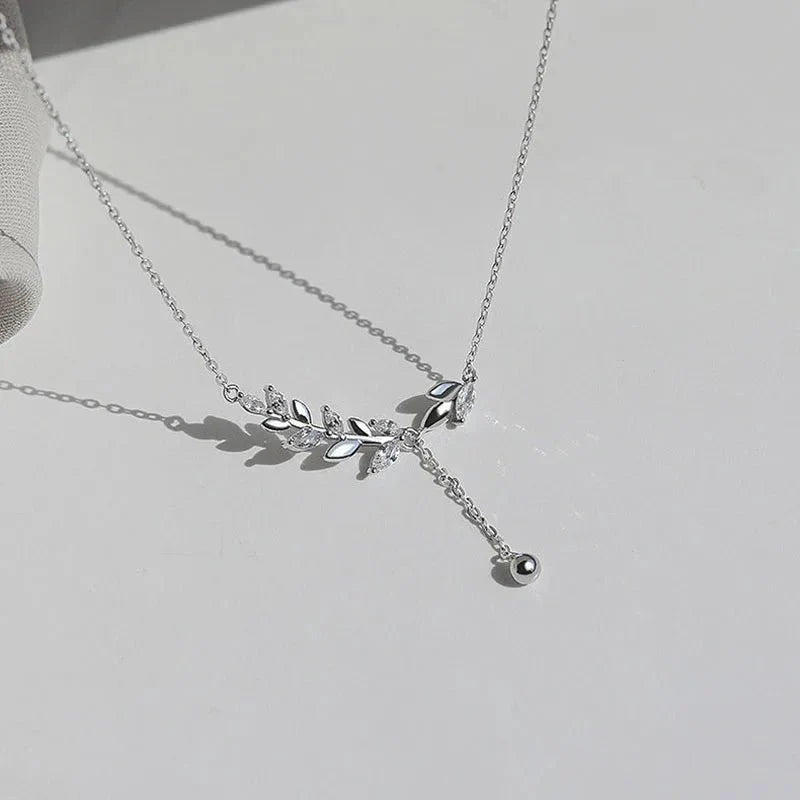 Skanto | S925 Diamant Tre Botanisk Halskjede