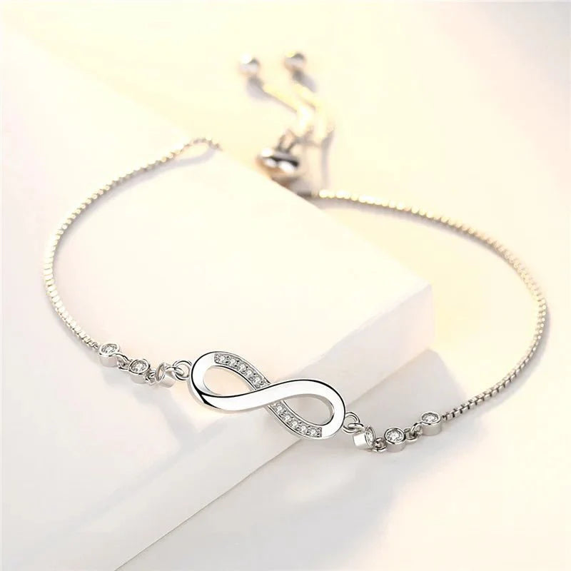 Skanto | S925 Uendelig Diamant Kjærlighet Armbånd