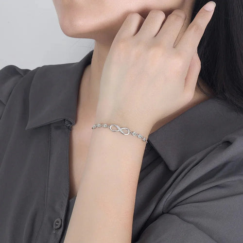 Skanto | S925 Uendelig Diamant Kjærlighet Armbånd