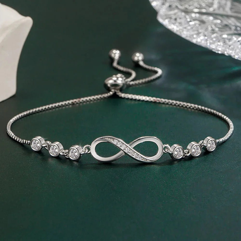 Skanto | S925 Uendelig Diamant Kjærlighet Armbånd