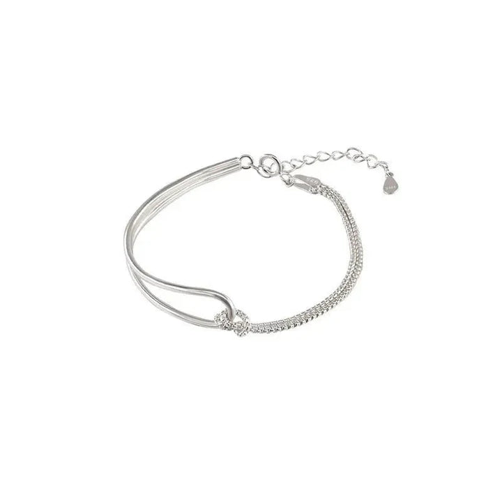 Skanto | S925 Twistet Knute Rund Bar Armbånd