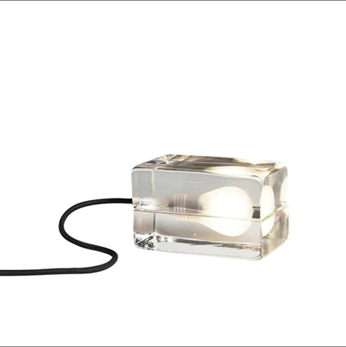 Norvo | Clarylume Glass Bordlampe | Blending LED Lys | Krystallklar Design | For Soverom, Kontor & Stue