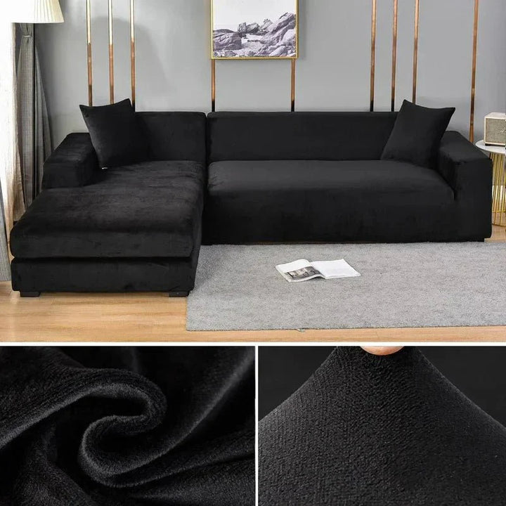 Skanto | Samtlux Fløyelssofa Deksel – Elegant Stretch Passform for Luksuriøs Comfort og Beskyttelse