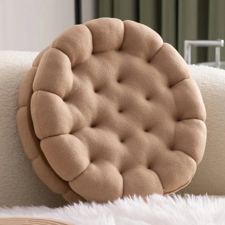 Sandwich Kjeks Sofa Putetrekk Rundt Bomull Vevd Design | Skanto