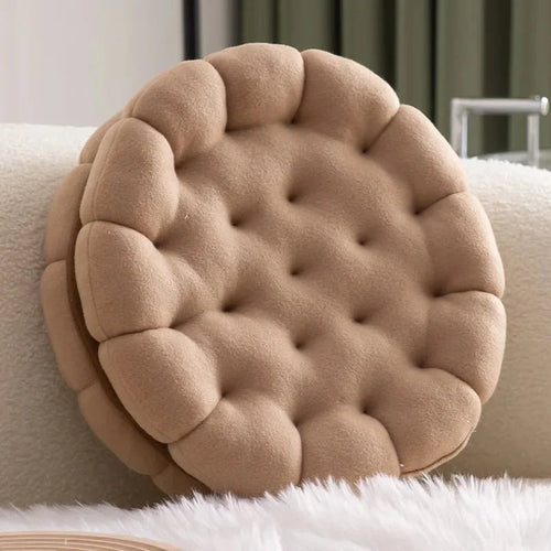 Sandwich Kjeks Sofa Putetrekk Rundt Bomull Vevd Design | Skanto