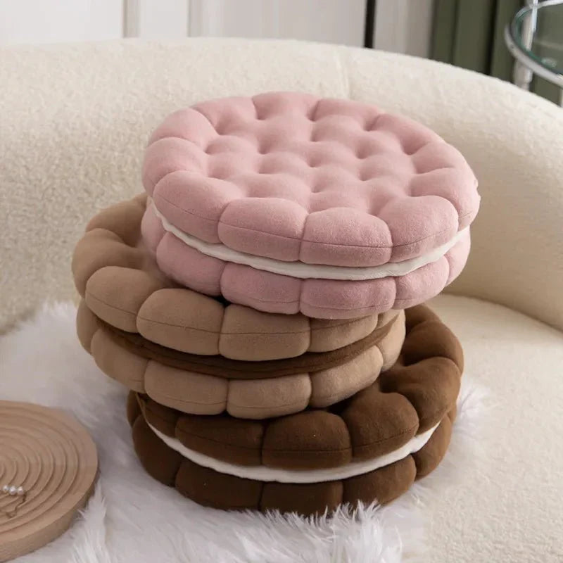 Sandwich Kjeks Sofa Putetrekk Rundt Bomull Vevd Design | Skanto