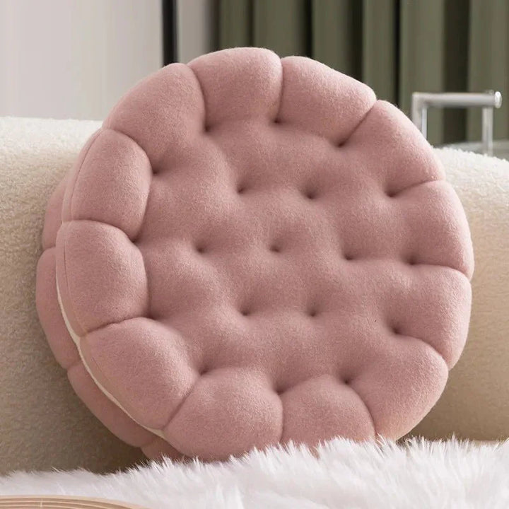 Sandwich Kjeks Sofa Putetrekk Rundt Bomull Vevd Design | Skanto
