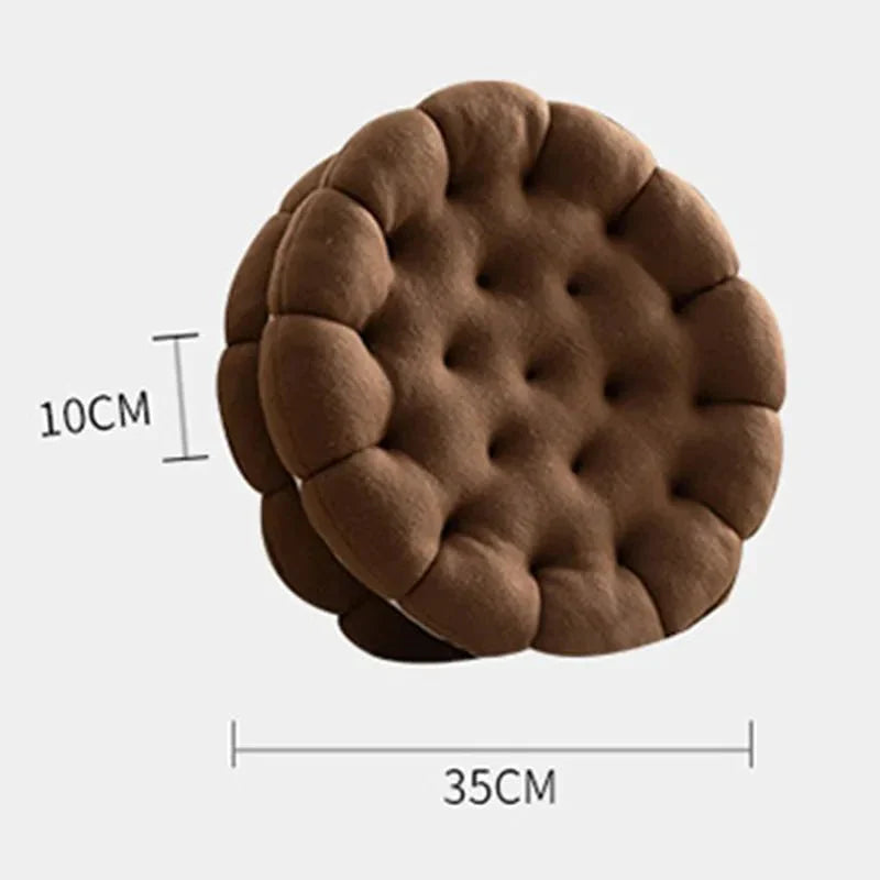 Sandwich Kjeks Sofa Putetrekk Rundt Bomull Vevd Design | Skanto