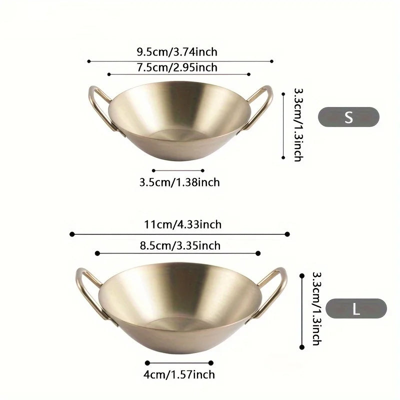 Sauce Dipping Bowl Rustfritt Stål Dipping Kopper Runde Saus Skåler | Skanto