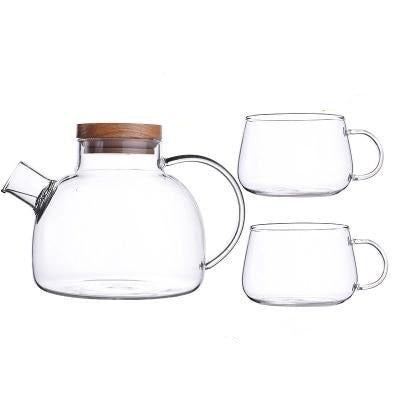 Skandinavisk glass tekannesett