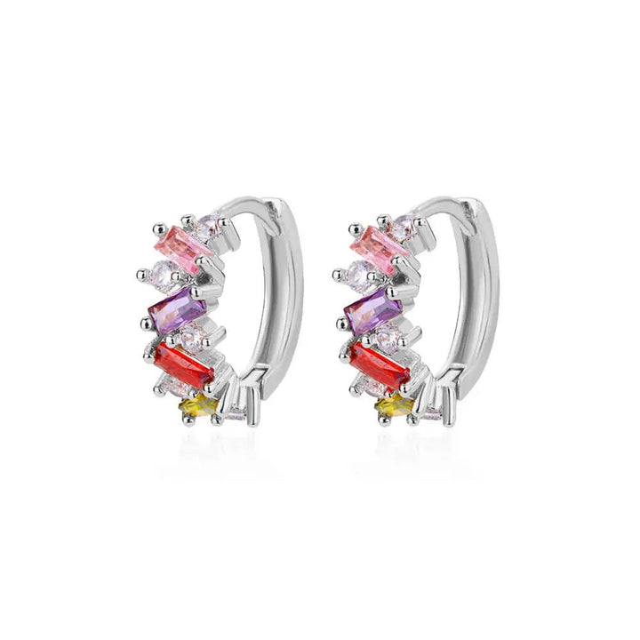 Skanto | Spredte Diamant Hoop Øredobber