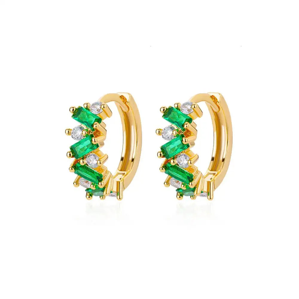 Skanto | Spredte Diamant Hoop Øredobber