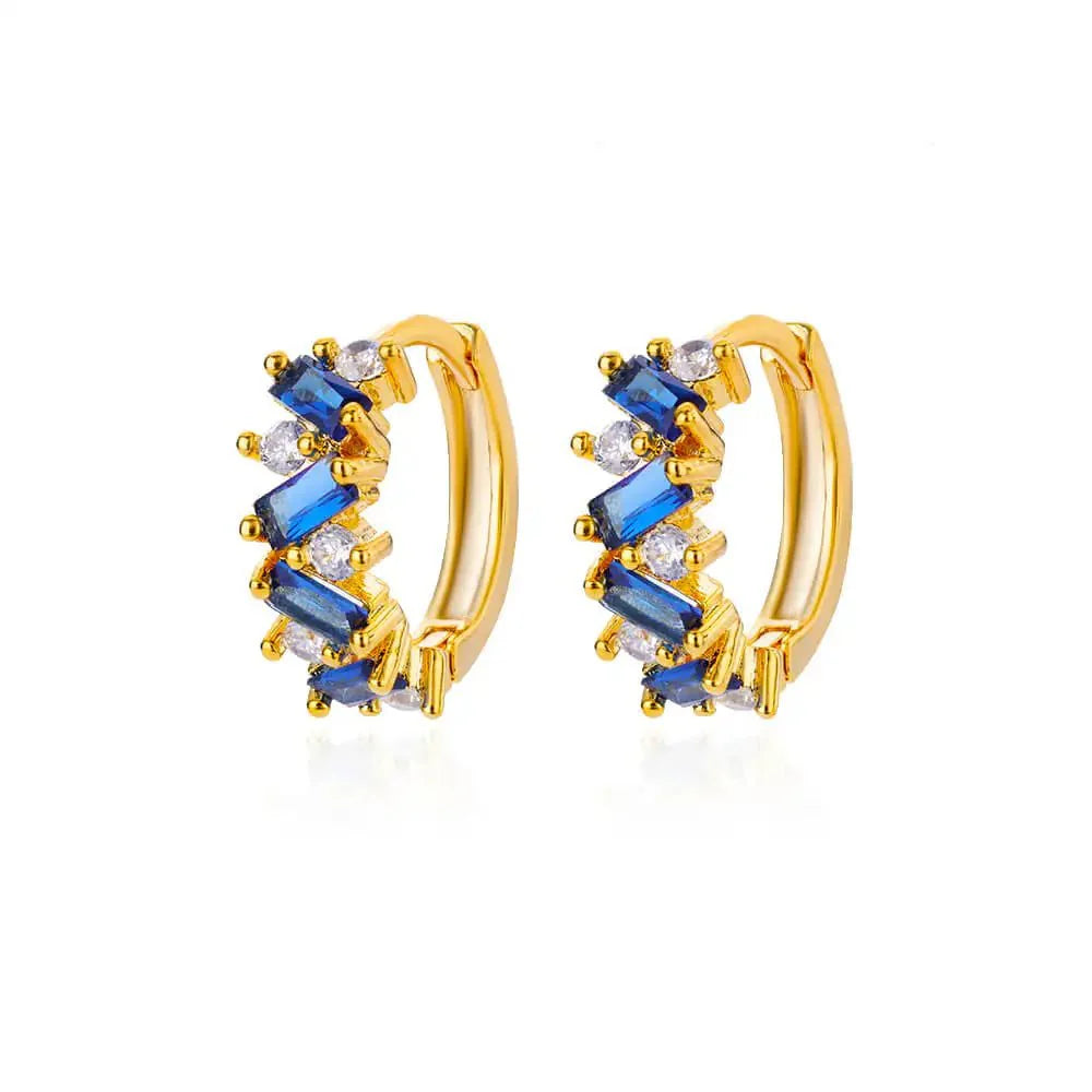 Skanto | Spredte Diamant Hoop Øredobber