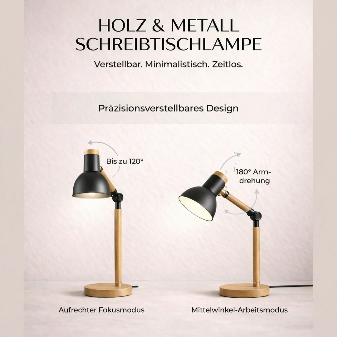 HoutLicht Skrivebordslampe for Skrivebord | Skanto